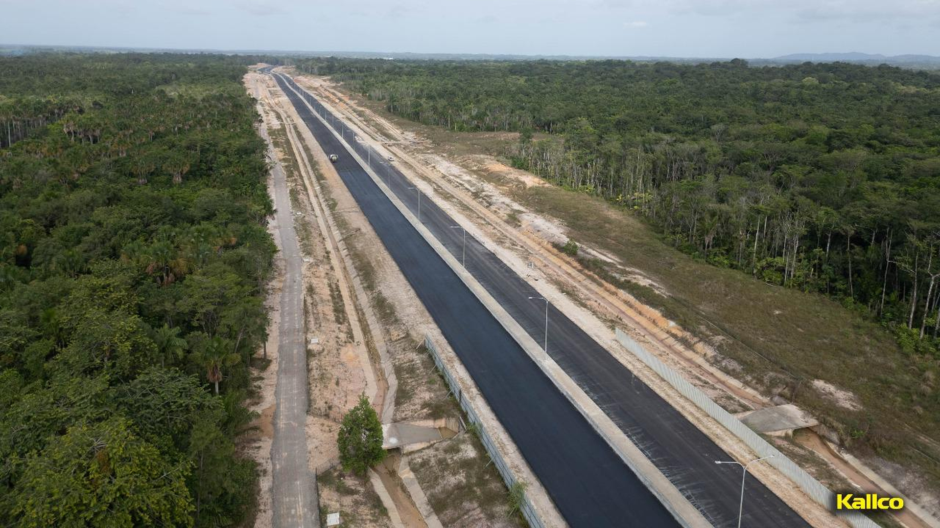 The road after Kallco resurfaced it