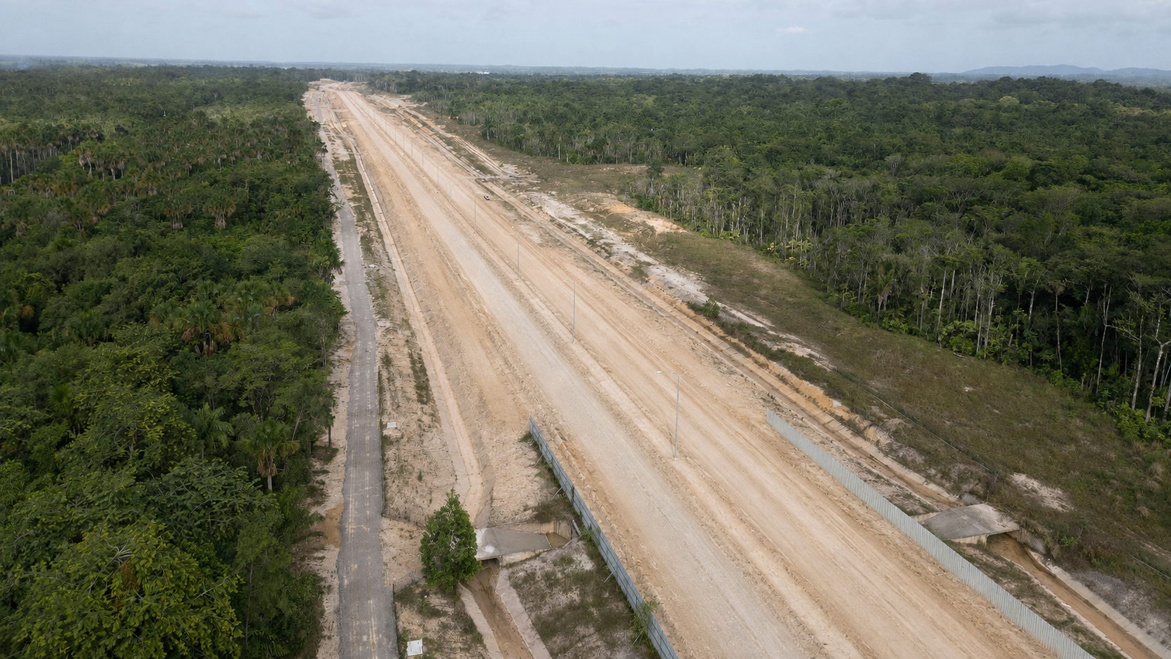 The road before rehabilitation